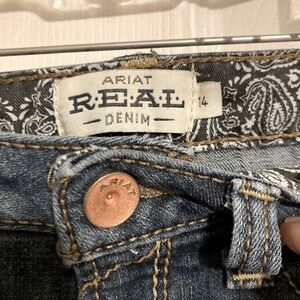 ARIAT Real Denim Girls sz 14 New without tags never wornJust too late to return